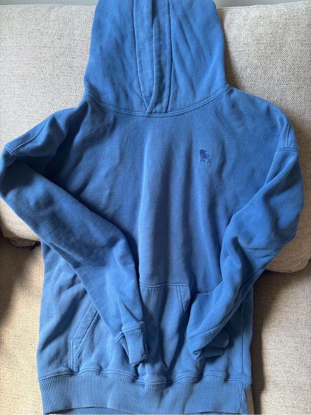 abercrombie kids blue hooded pullover sweatshirt